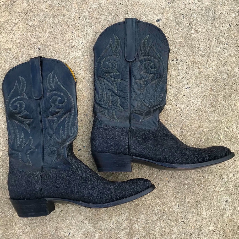 Men’s Nocona Cowboy Boots Size 14B Exotic Stingray